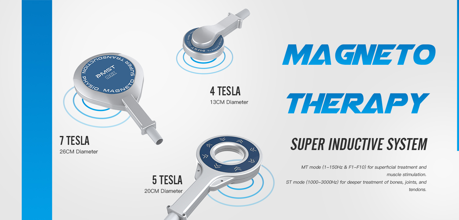PMST Therapy or Physio Magneto Super Transduction Therapy, utilizes electromagnetic fields to facilitate healing and improve overall wellness. The function of PMST Therapy  is primarily based on its ability to interact with the body's cells and tissues. Here's how it generally works:
◉   Cellular Stimulation:  PMST Therapy  delivers electromagnetic pulses to the body, which penetrate the cells and tissues. These pulses induce tiny electrical currents within the cells, stimulating cellular activities.
◉   Improved Circulation: The electromagnetic pulses generated by PEMF devices can help improve blood circulation. This enhanced circulation delivers more oxygen and nutrients to cells while removing waste products, which supports the body's natural healing processes.
◉   Reduction of Inflammation: PEMF therapy has been shown to reduce inflammation in the body. By modulating inflammatory pathways and promoting the release of anti-inflammatory molecules, PEMF can help alleviate pain and 